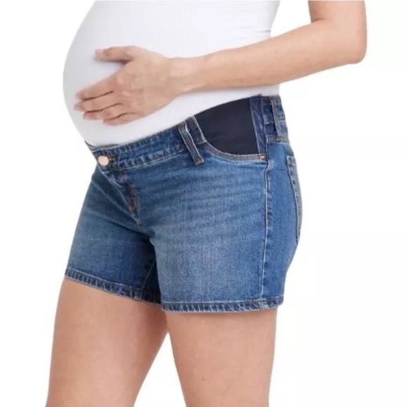 Isabel Maternity Expandable Side Panels Pregnancy Shorts Size 6 NWT - Picture 6 of 10